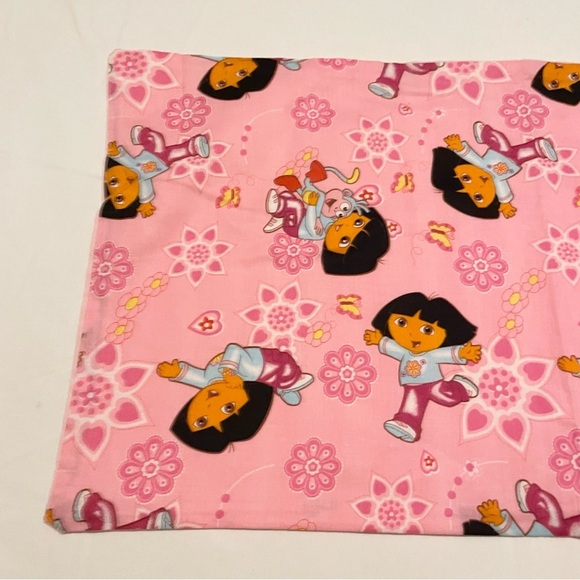Dora the Explorer Pillowcase Homemade 21” x 11.5” Pillow Case - Picture 3 of 16